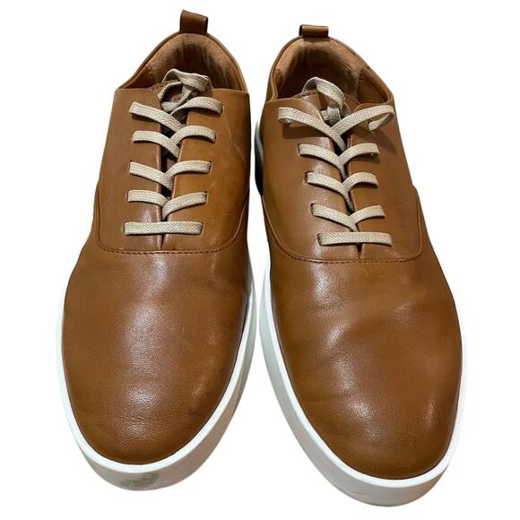 Wolf & Sheperd Unisex‎ Size 41 Cruise Lace Up Camel Brown Leather Sneaker - Picture 3 of 9